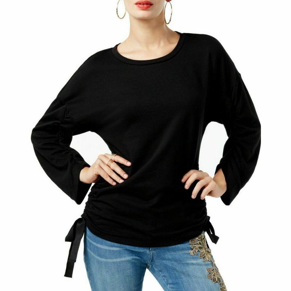 Inc International Concepts Ruched Sweatshirt Deep